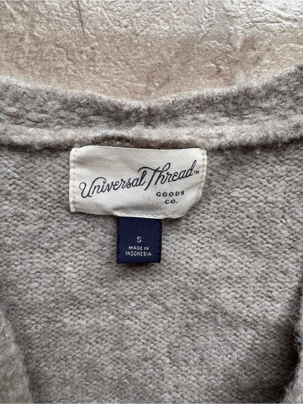 Universal Thread Beige Longline Open-Front Cardigan - Picture 4 of 4